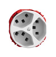 Steckdose STANDARDdue SNAPFIX® 3×T23 ws