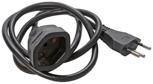 Verlängerungskabel ELBRO PVC 10A 230V 3×1mm² Typ 12/Typ 13 5m schwarz