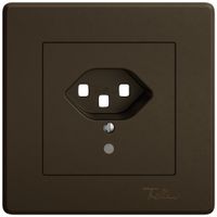 UP-Montageset EDIZIO.liv SNAPFIX® für Steckdose T23 mit Frontlinse br