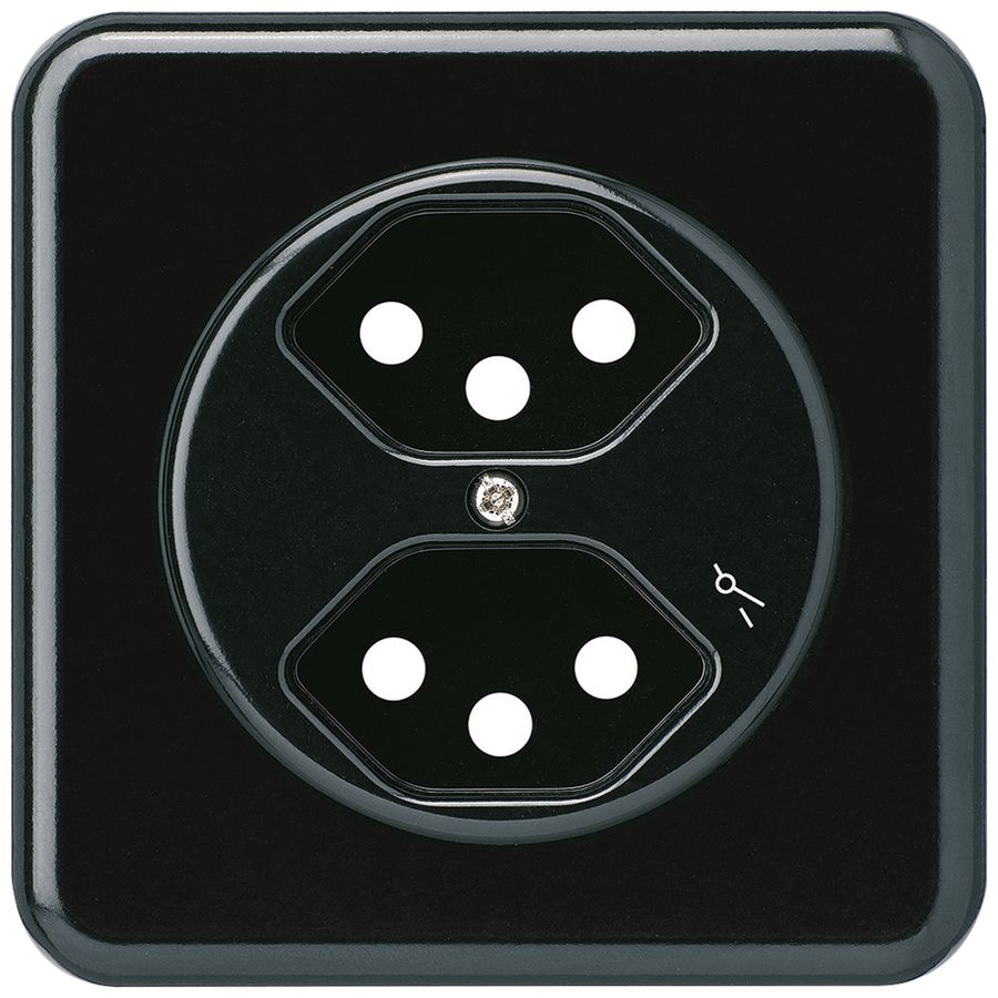 UP-Frontset basico 2×Typ 13/1 schwarz 86×86mm