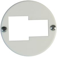 Disco frontale 43mm 1TT/1RJ45 bianco