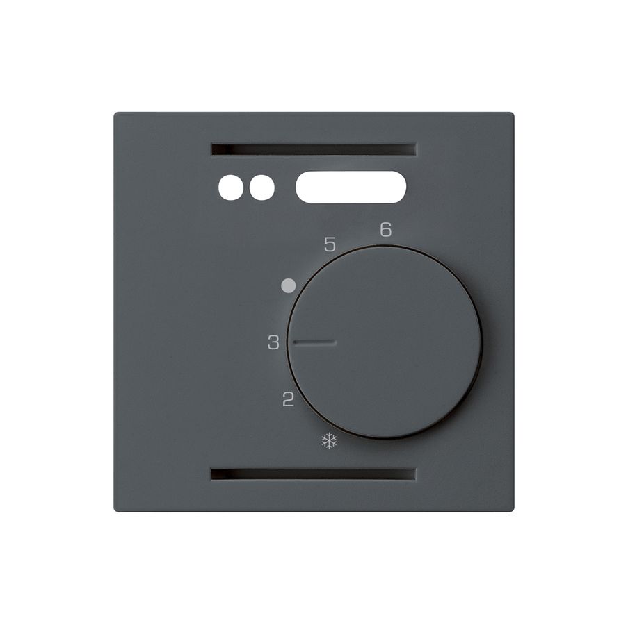 Kit frontal ENC kallysto anthracite pour thermostat d'ambiance plancher chauff.