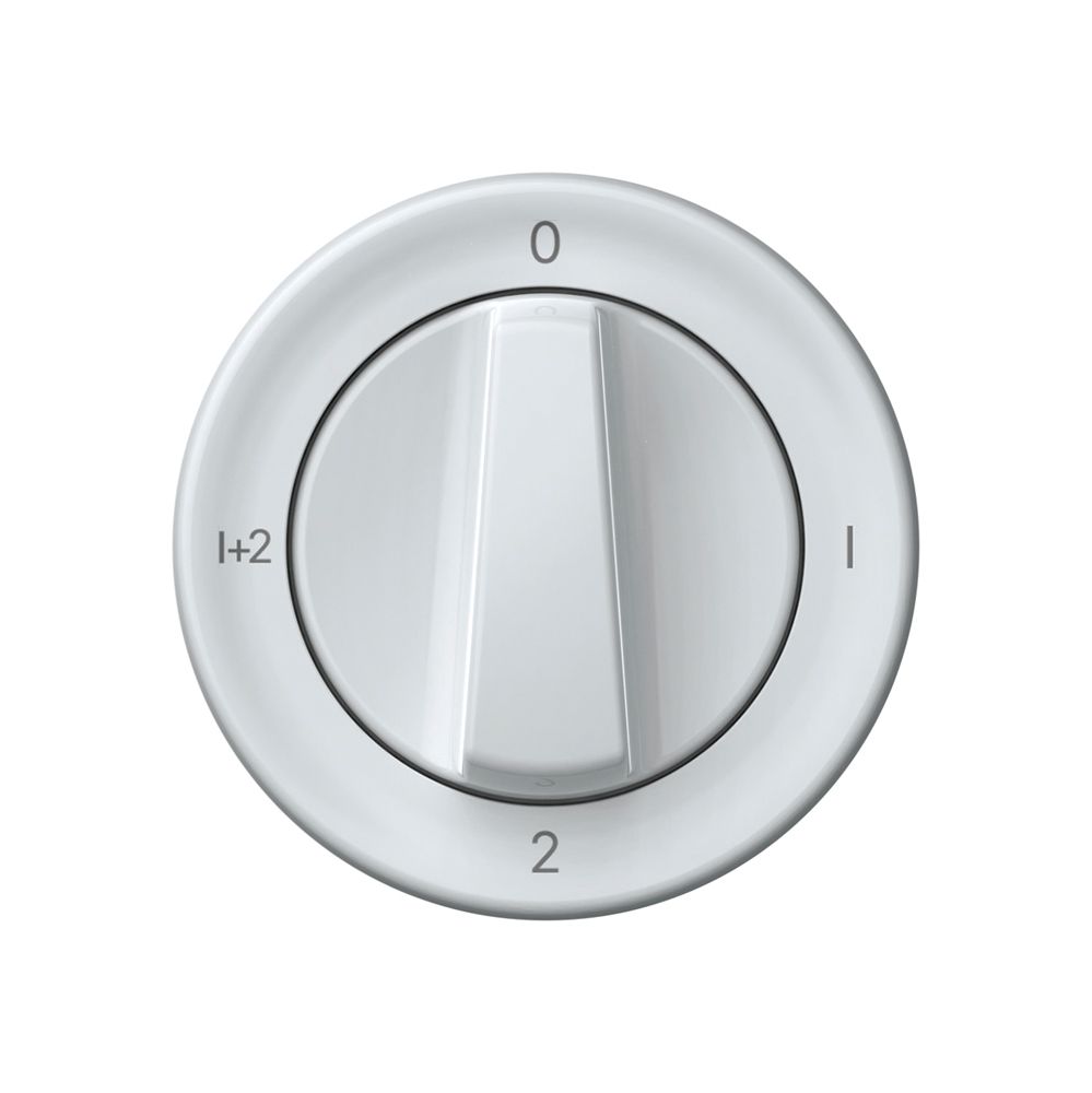 Frontset origin Drehschalter 0-1-2-1+2 60×60mm ws