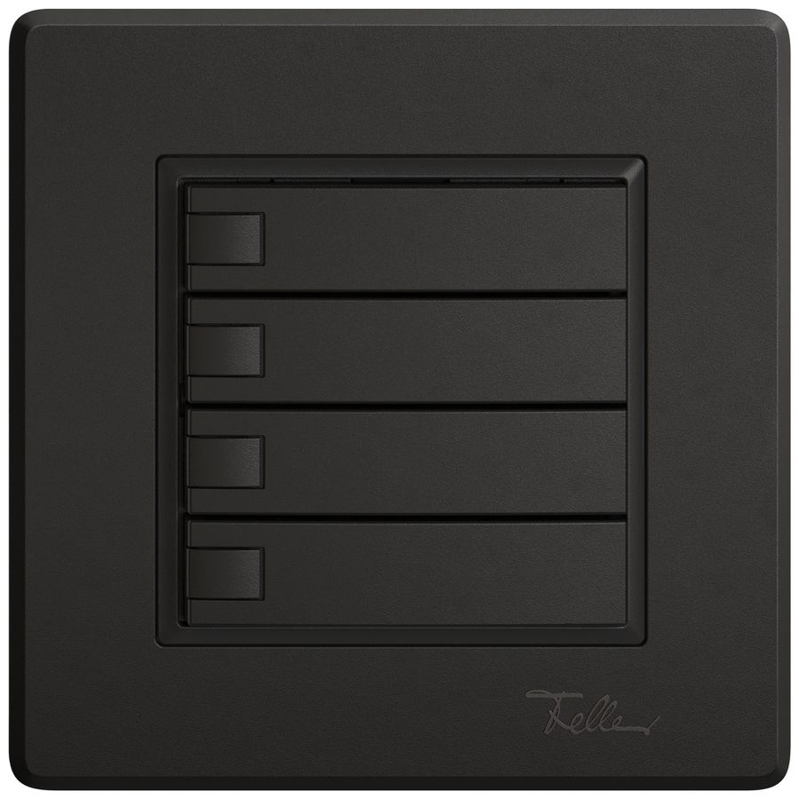 Poussoir universel ENC EDIZIO.liv UNI SNAPFIX® s.LED 4× comm.1T no