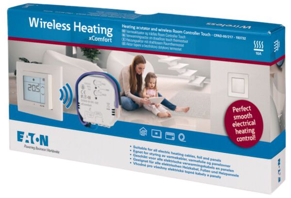 AP-RF-Raumcontroller xComfort CPAD, mit Heizungsaktor CHAU-10E