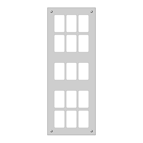 Plaque de montage FH FLF 5×3 noir