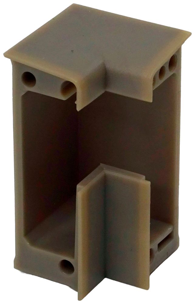 Angolo interno ELBRO 60×20mm 90° antracite