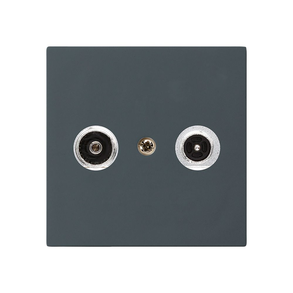 Antennendose kallysto R/TV Bauart A 11dB 2GHz anthrazit