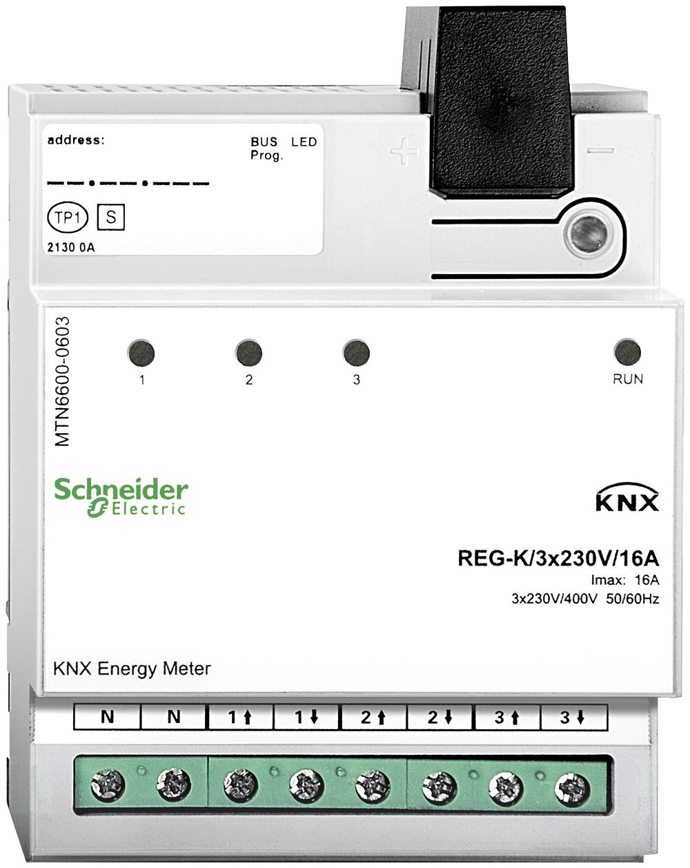 Compteur d'énergie KNX AMD Schneider Electric 3×230VAC