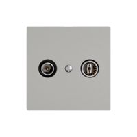 Prise antenne TV-R EDIZIO.liv SNAPFIX® prise de passage 4dB grc