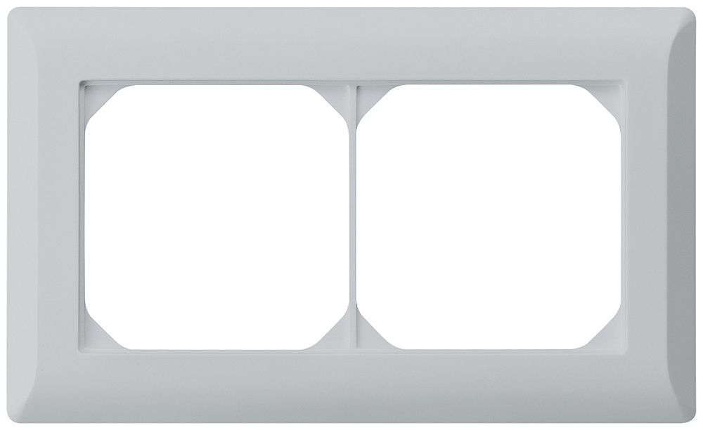 UP-Abdeckrahmen kallysto.line 1×2 hellgrau horizontal 92×152mm