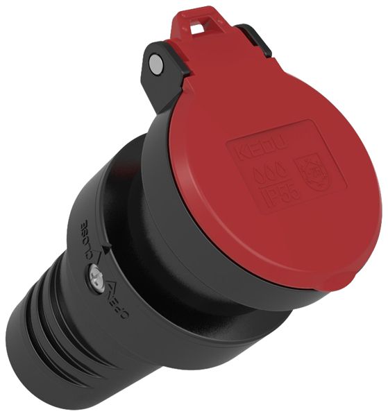 Prise mobile ELBRO T15 IP55 caoutchouc noir