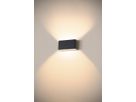 Applique LED SLV OVAL 18 9.3W 860lm 2700…3000K IP65 31×175mm nero
