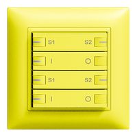 Tasto INC ZEP ON-OFF scena 2c/4t con LED EDIZIOdue lemon