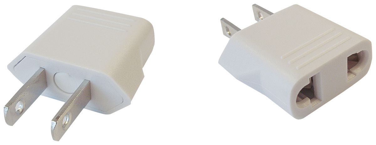 Reiseadapter ELBRO 100…230V 10A Dose typ C Stecker US/CA/CN weiss