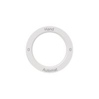 Kennscheibe NEVO, f.Drehschalter, 0-Hand-0-Automat, weiss