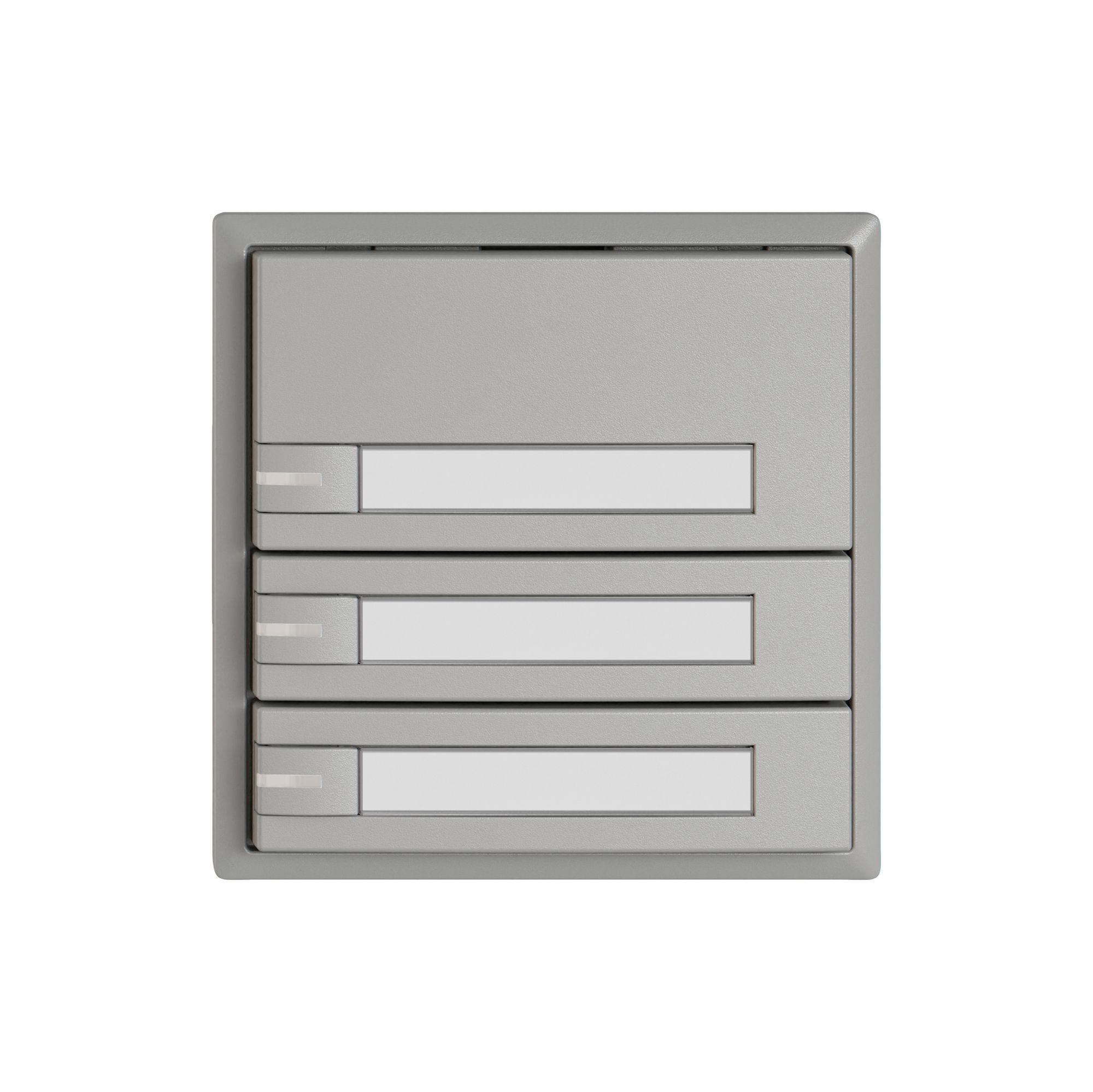 Poussoir KNX RGB EDIZIO.liv SNAPFIX® capteur temp.RGB-LED étiqu.3×com.1T grc