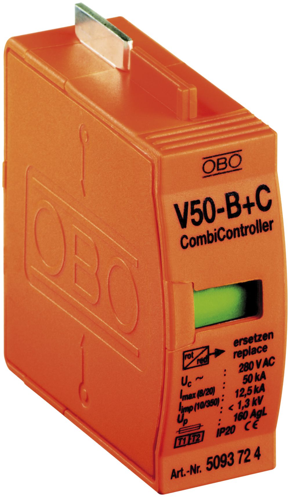 Parasurtension Bettermann V50 1L 280V partie supérieure