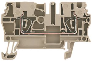 Durchgangs-Reihenklemme Weidmüller ZDU 2.5 Zugfeder 2.5mm² TS35 beige