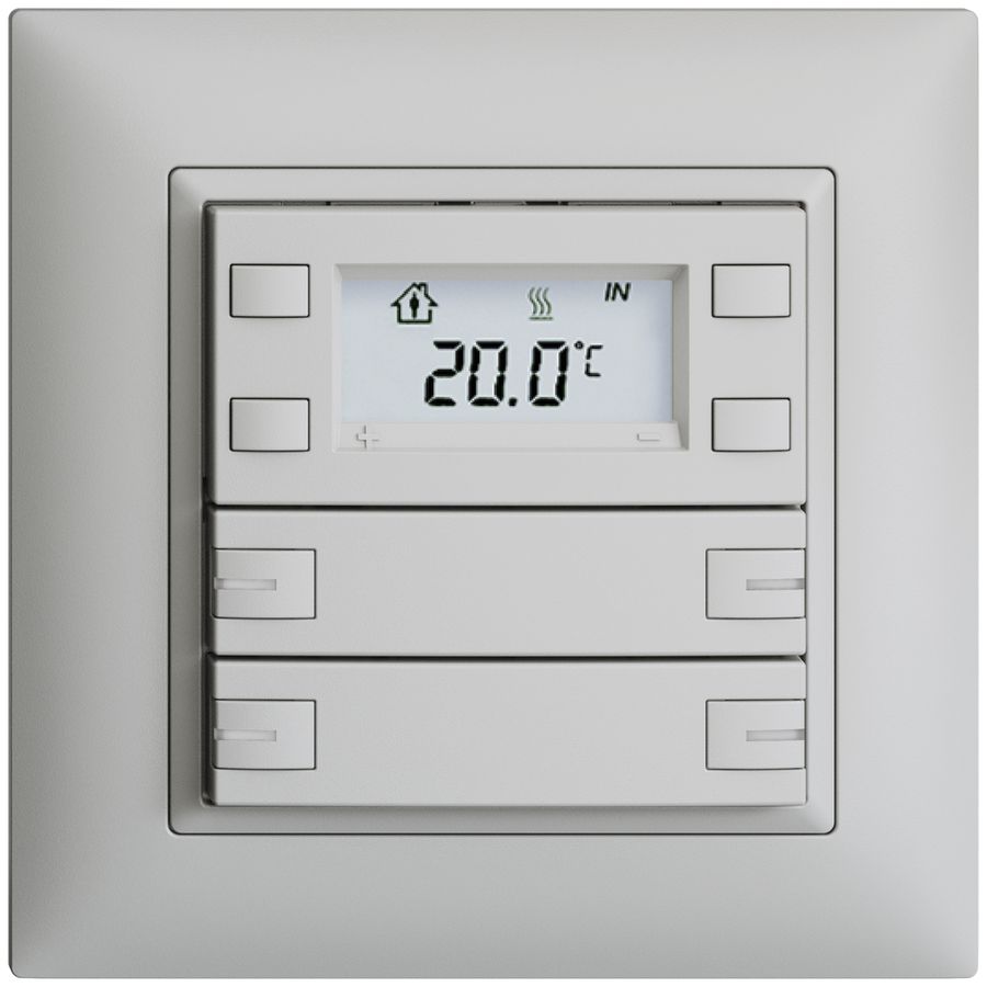 UP-RTH-Taster KNX 4-fach EDIZIOdue FMI hellgrau, mit LED RGB