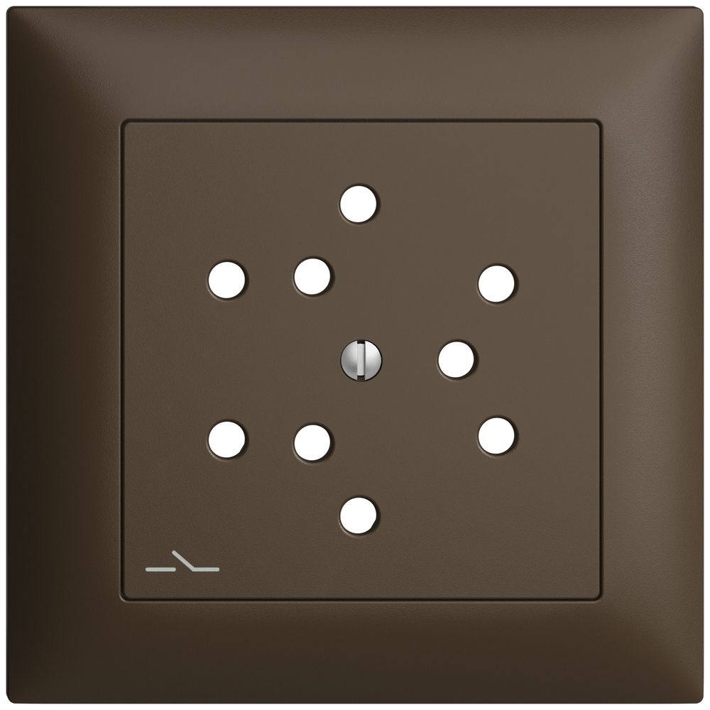 Frontset EDIZIOdue coffee 88×88mm 3×T12/1