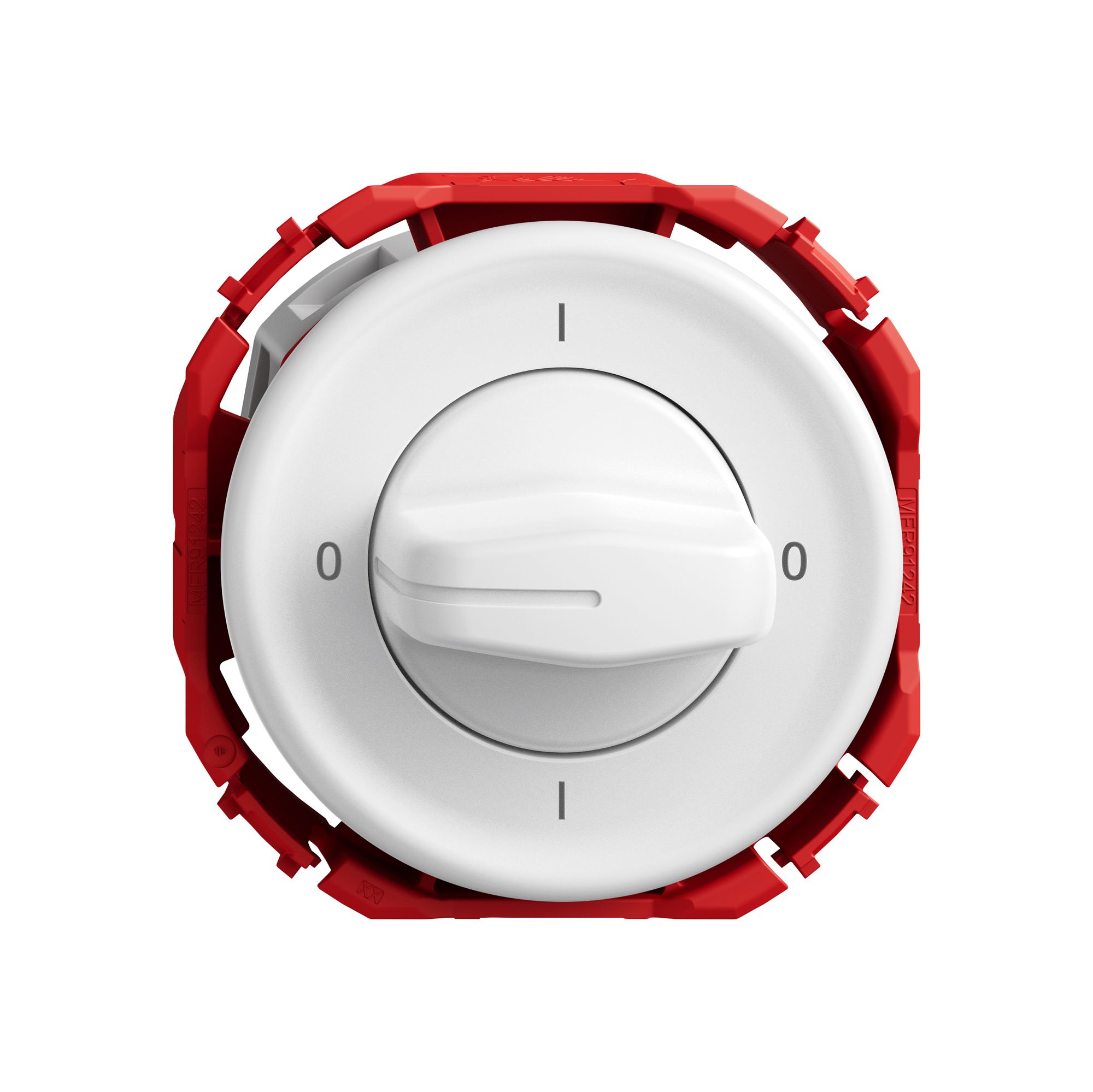 Drehschalter STANDARDdue SNAPFIX® Drehgriff Ausschalter 0/1L ws