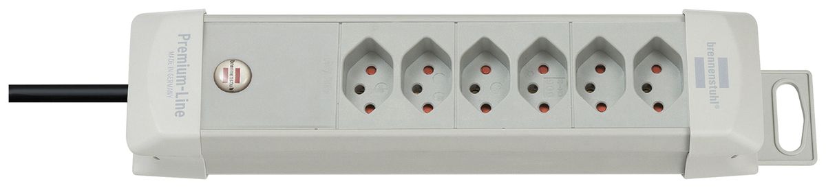 Prise multiple cleverLINE suspension 6×T13 3m H05VV-F 3×1.5mm² grc