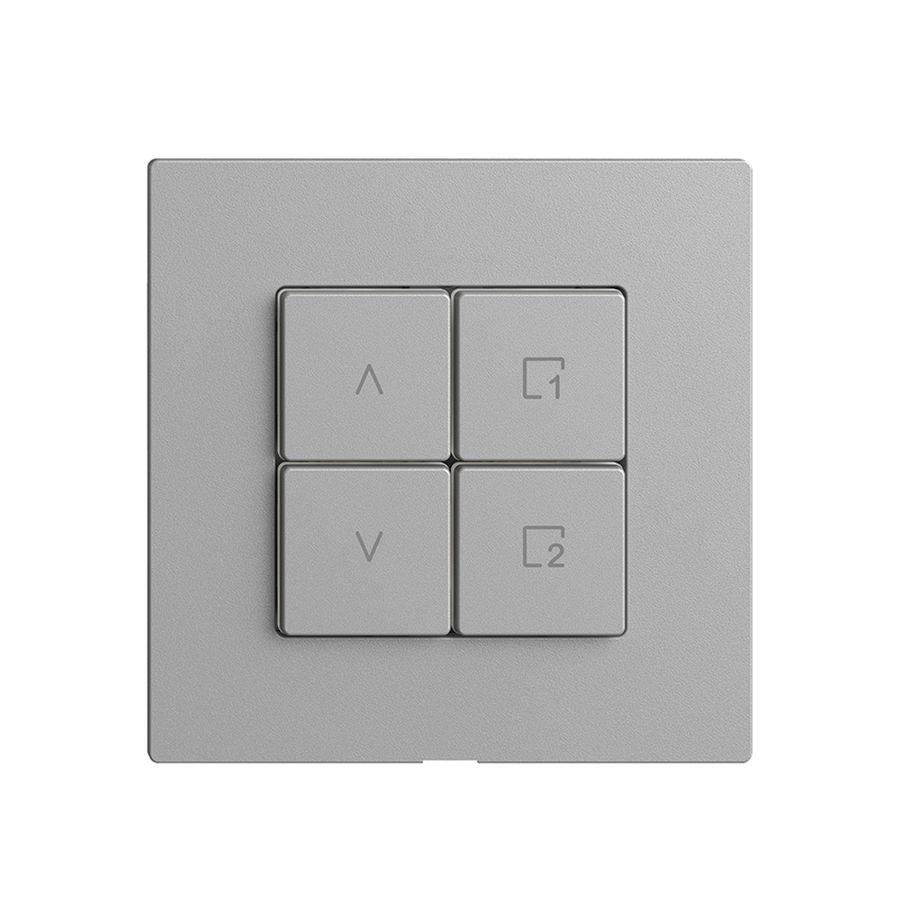 Abdeckset zu Storenschalter 1K Szene/4T Edue Wiser silver