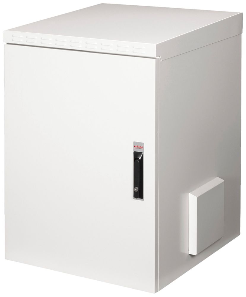 Coffret mural 19" ROLINE Pro 600×891×600mm 16UH 1×porte acier gris