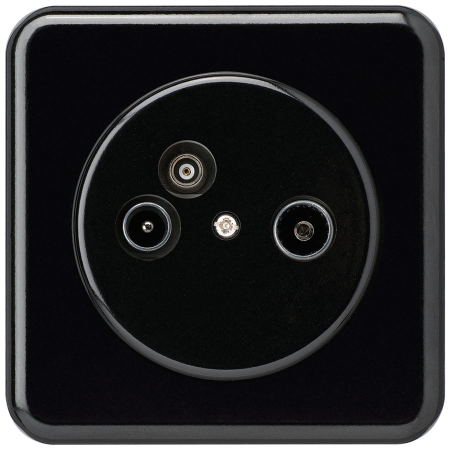 Prise d'antenne ENC TV-R-données basico C 19dB noir