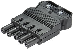 Buchsenteil Wieland 5L schwarz