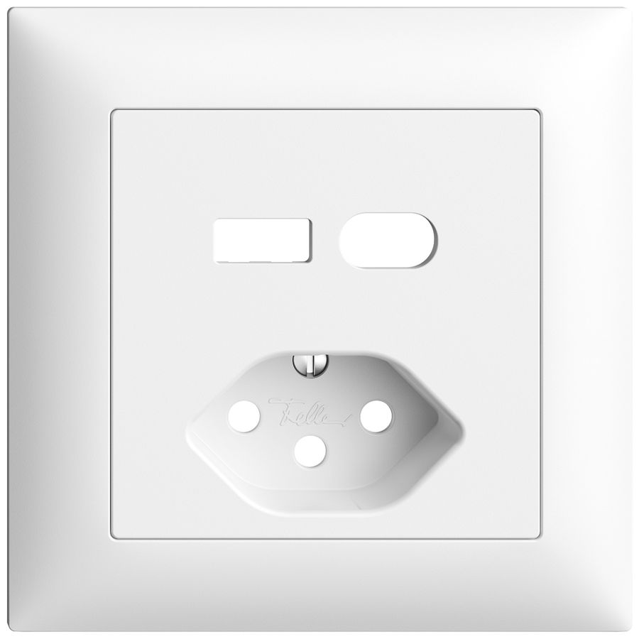 UP-Montageset Feller EDIZIOdue für Steckdose USB Typ A+C + Typ 13 weiss