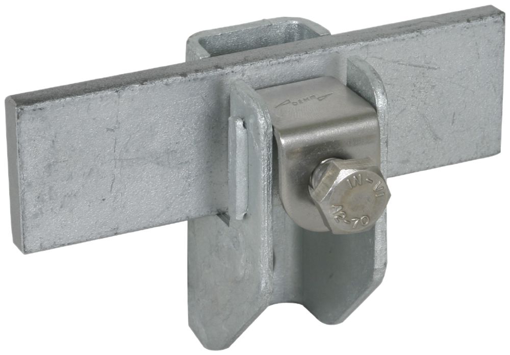 Supporto conduttore piatto DEHN/elvatec piastra pressione 6…10mm/11mm Zn-cal-imm