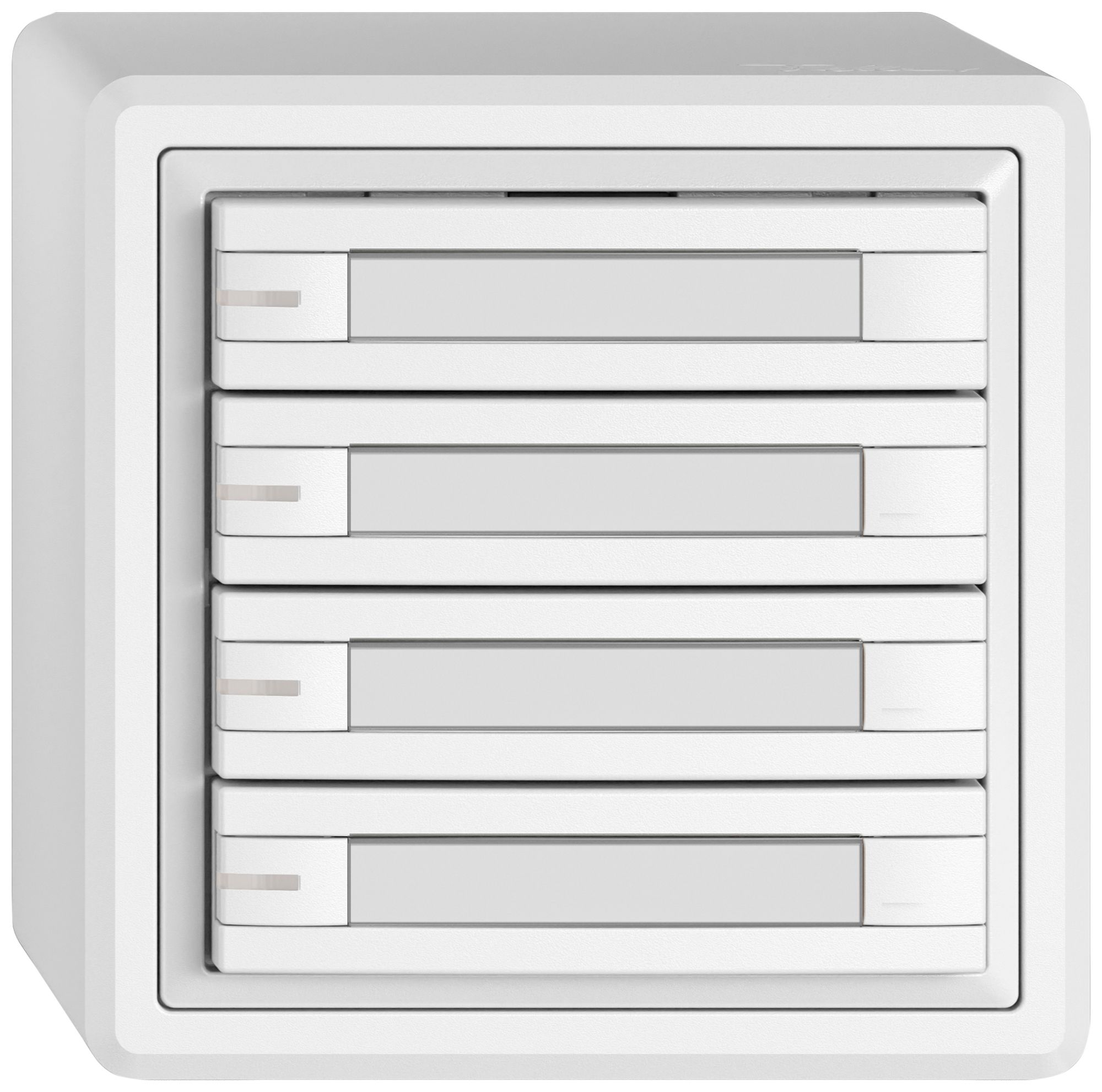 Pulsante KNX RGB AP EDIZIO.liv SNAPFIX® sensore temp.RGB-LED targ.4× com.2T bi