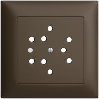 UP-Frontset EDIZIOdue coffee 88×88mm 3×T12 mit Linse