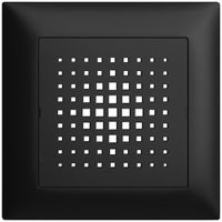 UP-Frontset EDIZIOdue schwarz 88×88mm zu Gong 3070