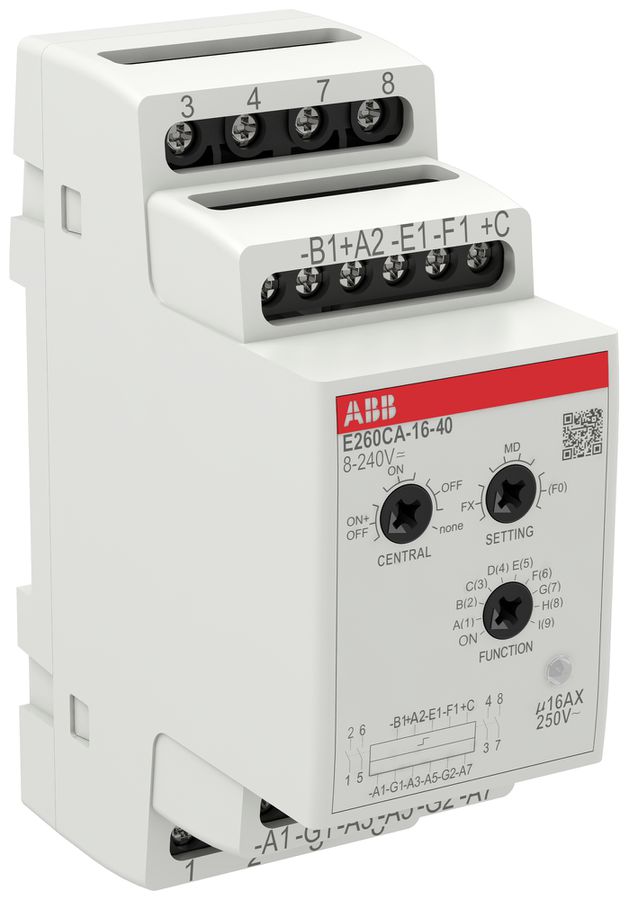 Schrittschalter ABB E260CA-16-40 2TE 8…240VUC/16A 4000W 4S