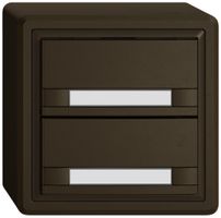 Pulsante universale AP EDIZIO.liv UNI SNAPFIX® s.LED 2× com.2T targ.ma