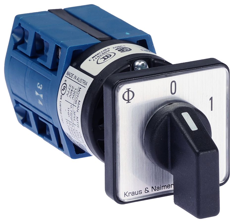 Interruttore INS K&N CG4.A202.E, 10A/400V 3L 30×30mm "0-1"