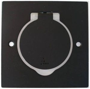 Kit de montage Arnould ART, pour prise de sol, carré, zamak, noir mat