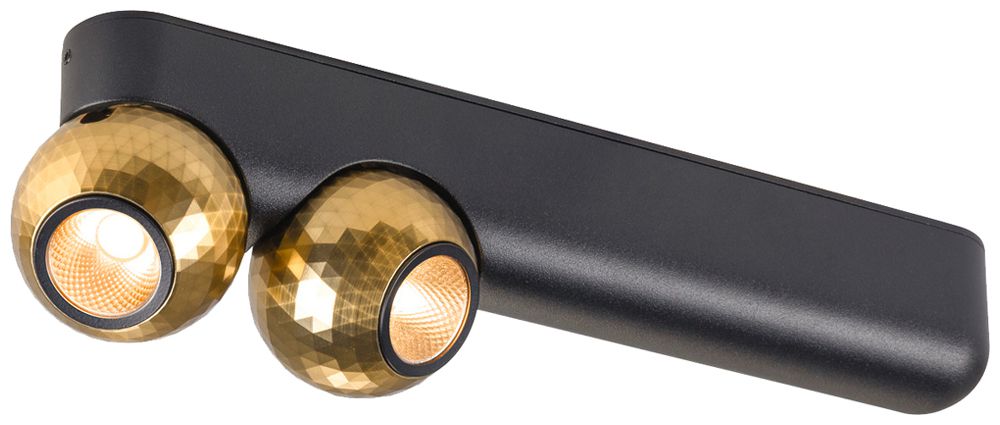 Lampada apparente LED SLV DYSKO double 13W 1500lm 2700K REG 261×54×68mm nero