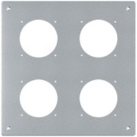 UP-Montageplatte robusto 2×2 Aluminium, natur