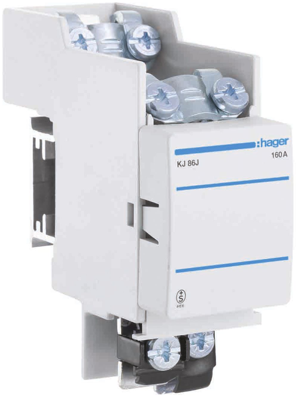 Élément d'alimentation Hager DIN00 160A L1-N 44/51mm L en haut, SN en bas