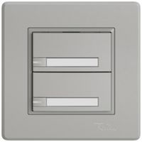 Pulsante universale INC EDIZIO.liv UNI SNAPFIX® 5…48V c.LED 2× com.1T targ.grc