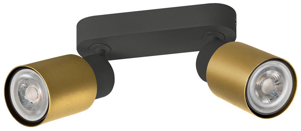 Spot SLV PURI 2.0 Tube CW GU10 2×6W VAR 150×42×138mm noir/or