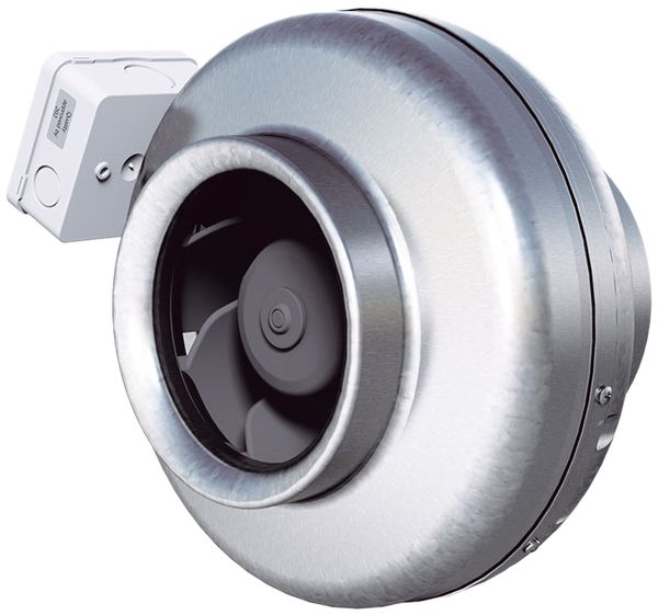 Rohreinbauventilator Östberg CK 150 B1 EC, 640m³/h, 108W, 3550 1/min, Ø150mm