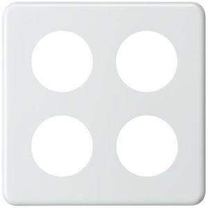 Deckplatte 2×2/3×43+1×58mm weiss