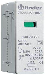Insert pour parasurtension FINDER 7P.20 275VAC/350VDC