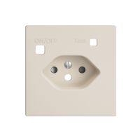 Frontset EDIZIOdue zu FI-Steckdose F, T13, shutter, crema