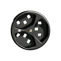 Frontscheibe FH 3×T23 schwarz Ø58mm mit Linse